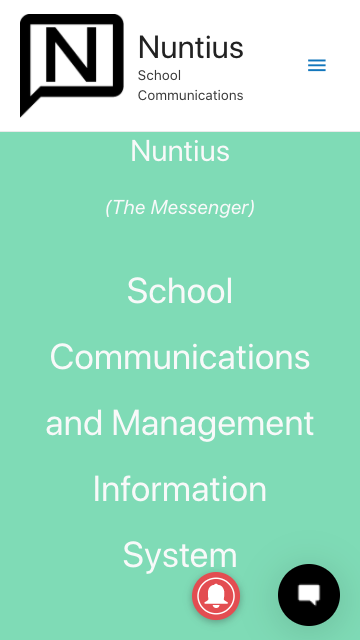 Nuntius-mobile-homepage