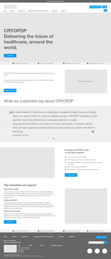 Cryopdp Homepage - Desktop