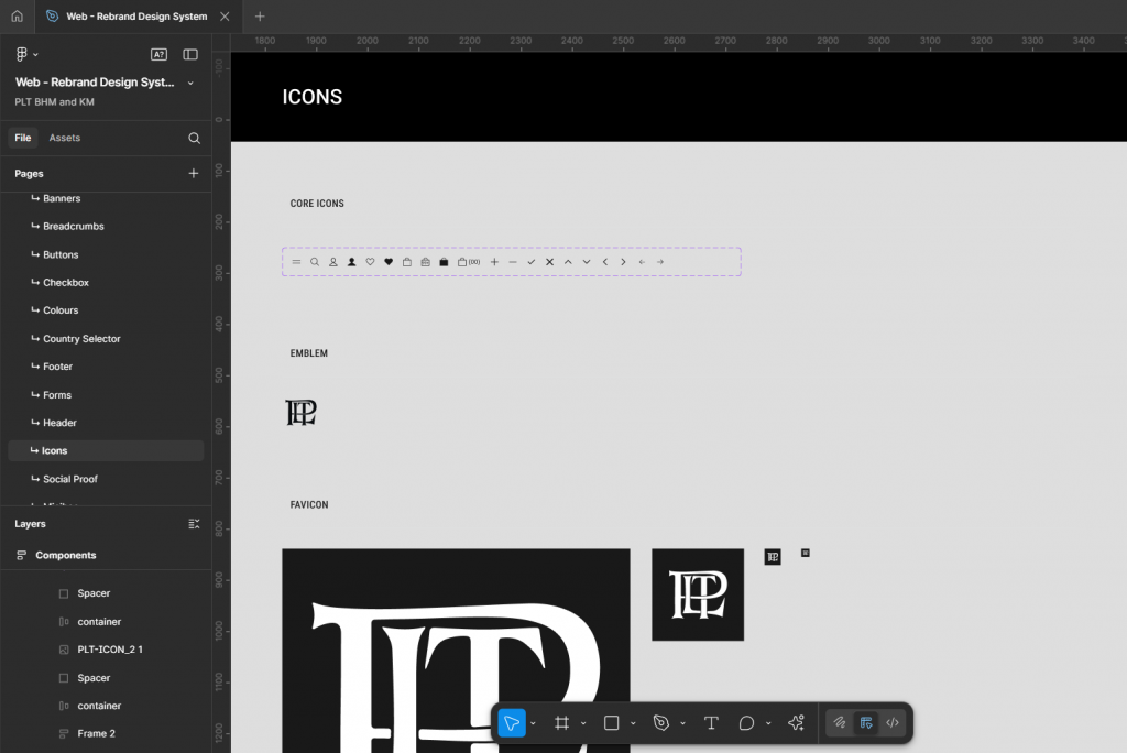 Icons page